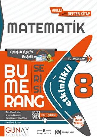 8. Sınıf LGS Bumerang Serisi Matematik Soru Bankası - 1