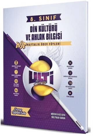 8. Sınıf LGS Din Kültürü ve Ahlak Bilgisi Haftalık Ödev Föyleri - 1