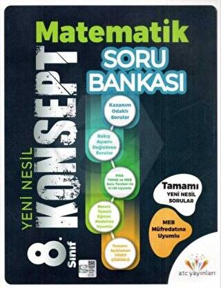 8. Sınıf LGS Konsept Matematik Soru Bankası - 1