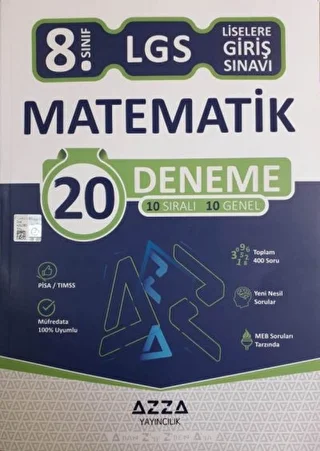 8. Sınıf LGS Matematik 20 Deneme - 1