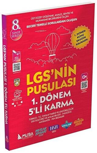 8. Sınıf LGS nin Pusulası 1. Dönem 5 li Karma Deneme - 1