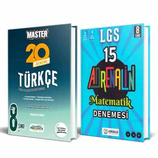 8. Sınıf Master 20 Türkçe Denemesi + 8. Sınıf Matematik 15 Li Branş Denemesi 2 Kitap - 1