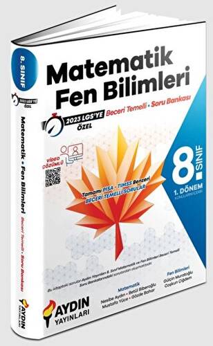 8. Sınıf 1. Dönem Matematik ve Fen Bilimleri Beceri Temelli Soru Bankası - 2023 Özel - 1