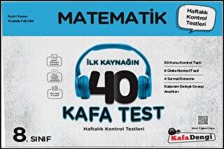 8. Sınıf Matematik İlk Kaynağın 40 Kafa Test - 1