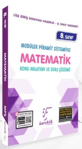 8. Sınıf Modüler Piramit Sistemiyle Matematik Konu Anlatımı ve Soru Çözümü - 1