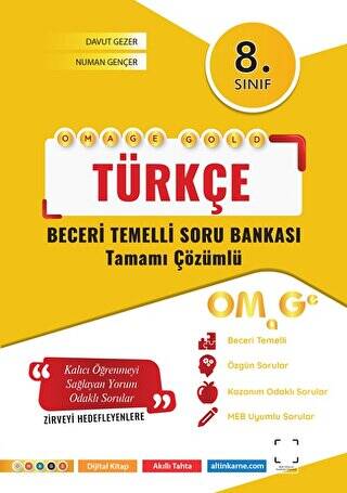 8. Sınıf Omage Gold Türkçe Soru Bankası - 1