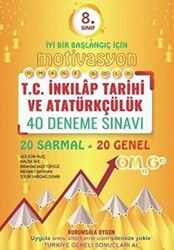 8. Sınıf Omage Motivasyon T.C. İnkılap Tarihi ve Atatürkçülük 40 Deneme Sınavı 20 Sarmal + 20 Genel - 1