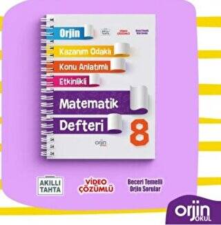 8. Sınıf Orjin Matematik Defteri - 1