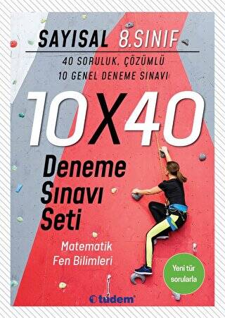 8. Sınıf Sayısal 10x40 Deneme Sınavı Seti - 1