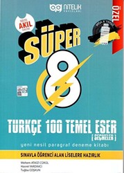 8. Sınıf Süper Türkçe 100 Temel Eser Yeni Nesil Paragraf Deneme Kitabı - 1