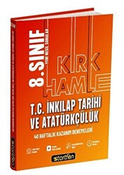 8. Sınıf T.C. İnkılap Tarihi ve Atatürkçülük 40 Hamle Haftalık Kazanım Denemeleri - 1