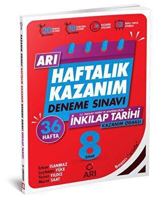 8. Sınıf T.C. İnkılap Tarihi ve Atatürkçülük Arı Haftalık Kazanım Deneme - 1