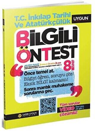 8. Sınıf T.C. İnkılap Tarihi ve Atatürkçülük Bilgili Ön Test - 1