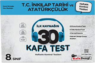 8. Sınıf T.C. İnkılap Tarihi ve Atatürkçülük İlk Kaynağın 30 Kafa Test - 1