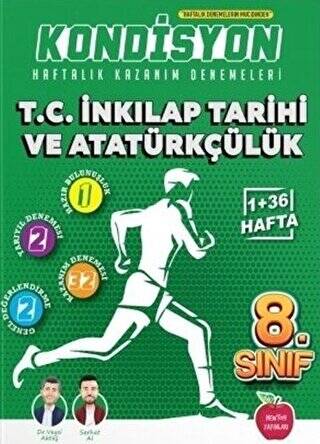 8. Sınıf T.C. İnkılap Tarihi ve Atatürkçülük Kondisyon Haftalık Kazanım Denemeleri - 1