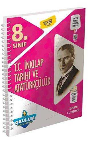 8. Sınıf T.C. İnkılap Tarihi ve Atatürkçülük Okulum Akıllı Defter - 1