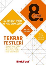 8. Sınıf T.C. İnkılap Tarihi ve Atatürkçülük Tekrar Testleri - 1