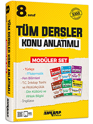 8. Sınıf Tüm Dersler Konu Anlatımlı Modüler Set - 1