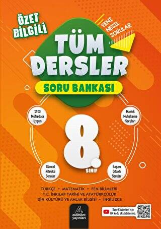 8. Sınıf Tüm Dersler Soru Bankası - 1