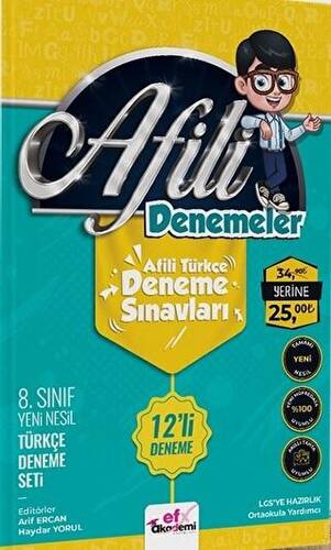 8. Sınıf Türkçe Afili Denemeler 12’li Deneme - 1