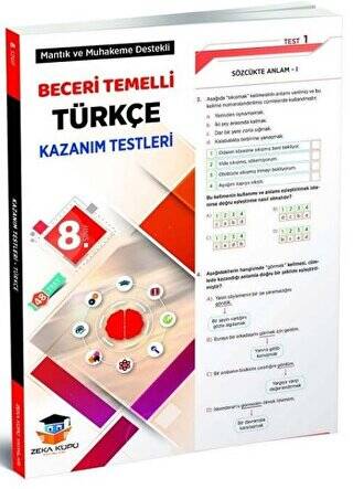 8. Sınıf Türkçe Beceri Temelli ​Kazanım Testleri - 1