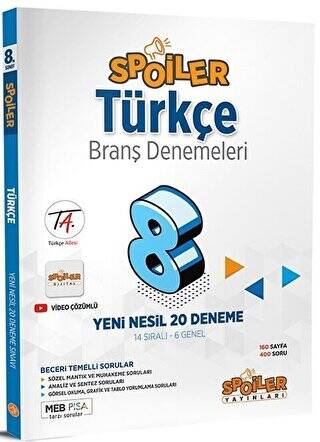 8. Sınıf Türkçe Branş Denemeleri - 1