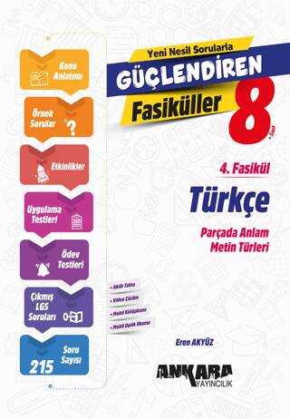 8. Sınıf Türkçe Güçlendiren 4. Fasikül - 1