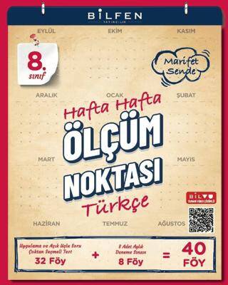 8. Sınıf Türkçe Hafta Hafta Ölçüm Noktası - 1