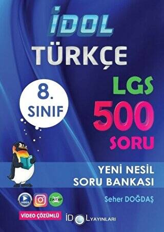 8. Sınıf Türkçe LGS 500 Yeni Nesil Soru Bankası - 1