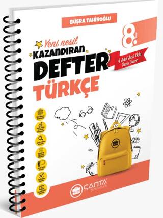 8. Sınıf Türkçe Okula Yardımcı Kazandıran Defter - 1