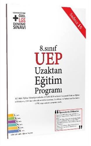 8. Sınıf UEP Uzaktan Eğitim Programı - 1