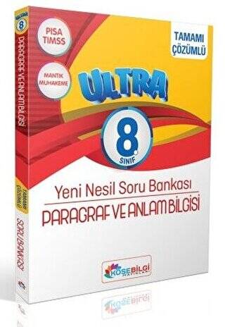 8. Sınıf Ultra Paragraf ve Anlam Bilgisi Çözümlü Soru Bankası - 1