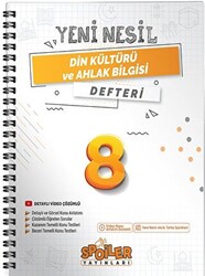 8. Sınıf Yeni Nesil Din Kültürü ve Ahlak Bilgisi Defteri - 1