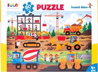 80 Parça Yer Puzzle – İnşaat Alanı - 1