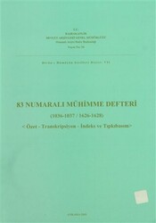 83 Numaralı Mühimme Defteri 1036 - 1037 - 1626 - 1628 - 1