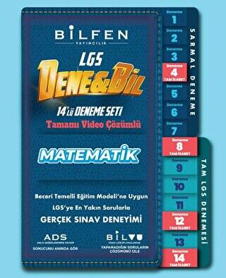 8.Sınıf Denebil Matematik 14`lü Deneme Seti - 1