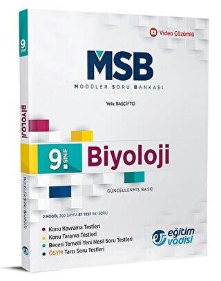 9. Sınıf Biyoloji Güncel MSB Modüler Soru Bankası - 1