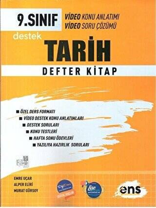 9. Sınıf Destek Tarih Defter Kitap - 1