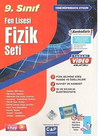 9. Sınıf Fen Lisesi Fizik Seti - 1