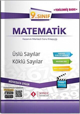 9. Sınıf Matematik Üslü Sayılar-Köklü Sayılar Soru Bankası - 1