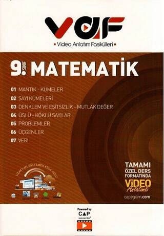 9. Sınıf Matematik Video Anlatım Fasikülleri - 1