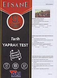 9. Sınıf Tarih Efsane Yaprak Test - 1