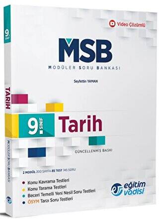 9. Sınıf Tarih Güncel MSB Modüler Soru Bankası - 1