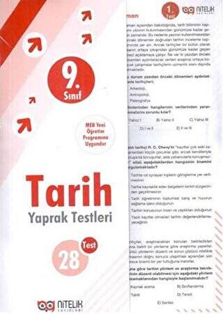 9. Sınıf Tarih Yaprak Testleri - 1