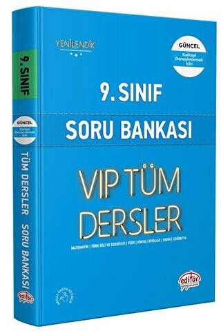 9. Sınıf Tüm Dersler Soru Bankası Mavi Kitap - 1