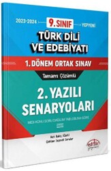 9. Sınıf Türk Dili ve Edebiyatı 1. Dönem Ortak Sınavı 2. Yazılı Senaryoları Tamamı Çözümlü - 1