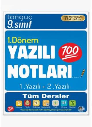 9. Sınıf Yazılı Notları 1. Dönem 1 ve 2. Yazılı - 1