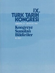 9. Türk Tarih Kongresi 3. Cilt - 1