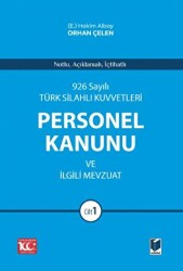 926 Sayılı Türk Silahlı Kuvvetleri Personel Kanunu ve İlgili Mevzuat 2 Cilt - 1