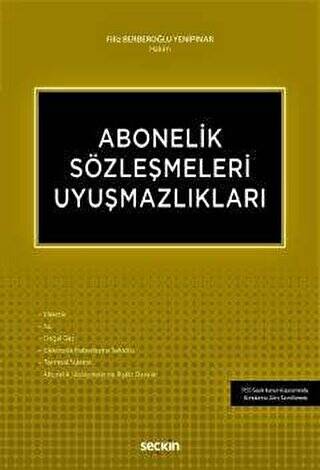 Abonelik Sözleşmeleri Uyuşmazlıkları - 1